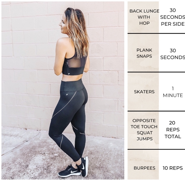 Workout Wednesday Quick Calorie Torch Workout! Bess Harrington Carter